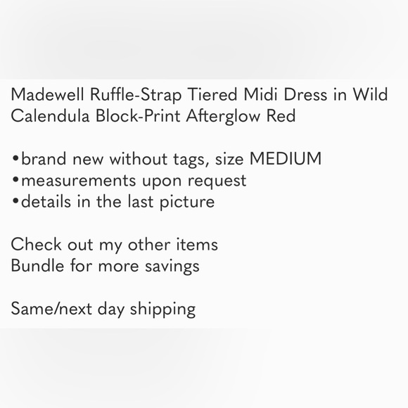 Madewell Ruffle-Strap Tiered Midi Dress in Wild Calendula Block-Print - Picture 11 of 11